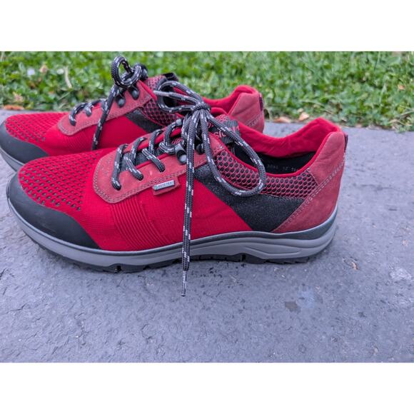 Ara Women's Taryn Lace Up Gore Tex Sneakers Sz 9 Red Fusion Four - Picture 1 of 9